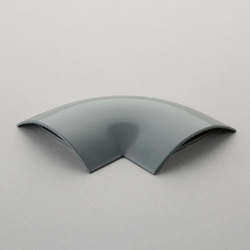 未来工業 ワゴンモールコーナー(薄形/グレー) 70mm EA947HM-324F 4550061086360【別送品】