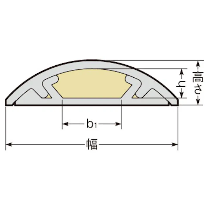 未来工業 ワゴンモール(ベージュ) 54mmx2.0m EA947HM-33 4518340244535【別送品】