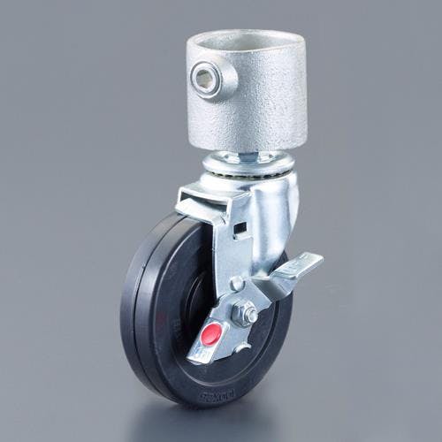 パイプジョイント(φ100ブレーキキャスター/ゴム) EA948TF-116 4550061961773【別送品】