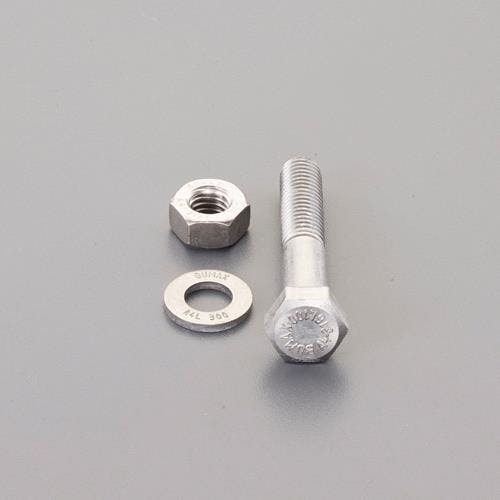 強力六角ボルト(SUS/ナットワッシャ付半ネジ) M6x70mm EA949DW-608 4550061610572【別送品】