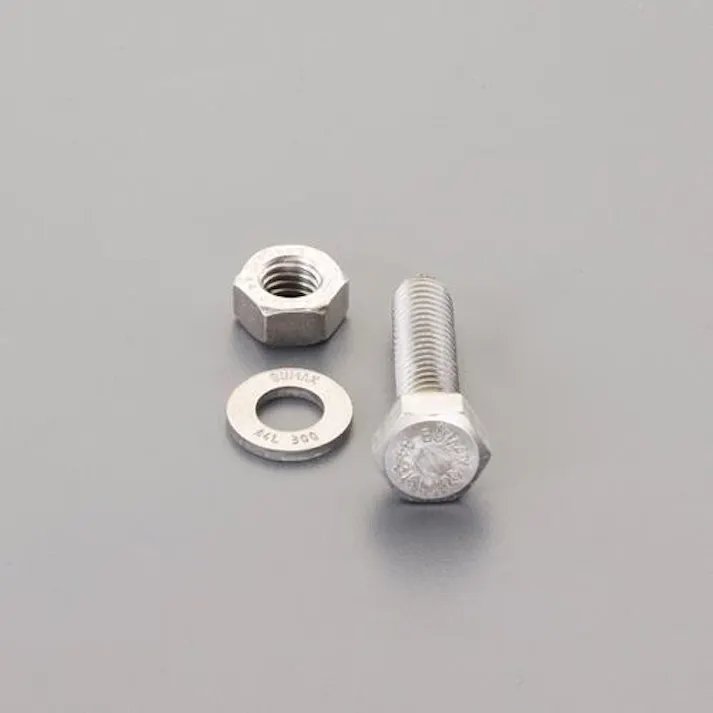 ESCO M16x 55mm強力六角ボルト(SUS/ナットワッシャ付全ネジ ボルト・ナット・ワッシャー 4550061610947 EA949DX-1607(CDC)【別送品】