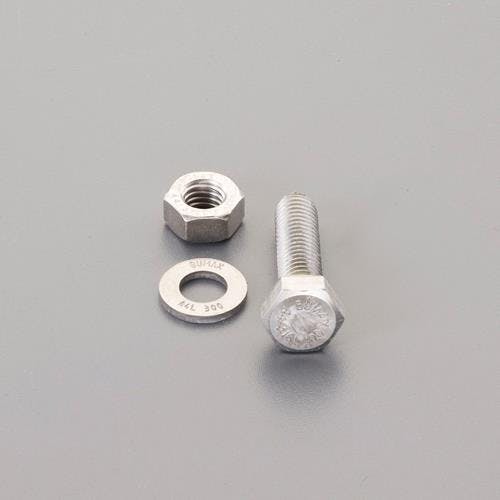 強力六角ボルト(SUS/ナットワッシャ付全ネジ) M8x20mm EA949DX-802 4550061610862【別送品】