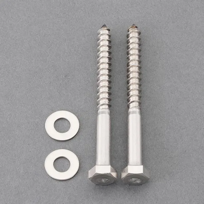ESCO 8.0x 90mm 六角コーチスクリュー(平座金付/SUS/2セット 洗濯・キッチン用品 4550061973738 EA949EB-101(CDC)【別送品】
