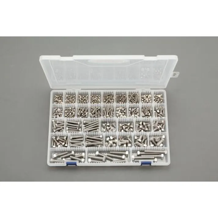 ESCO M3-M8 六角ボルトセット(ステンレス製) ボルト・ナット・ワッシャー 4518340093775 EA949L-3(CDC)【別送品】