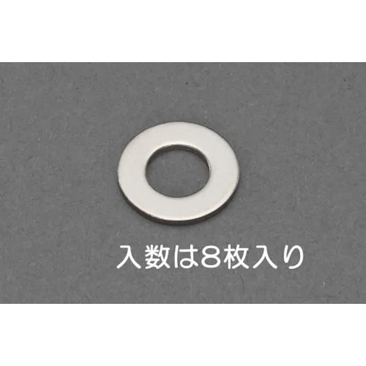 ESCO M 4 平ワッシャー(チタン/8枚) 小ねじ・ナット・ワッシャー 4548745855722 EA949LX-704A(CDC)【別送品】