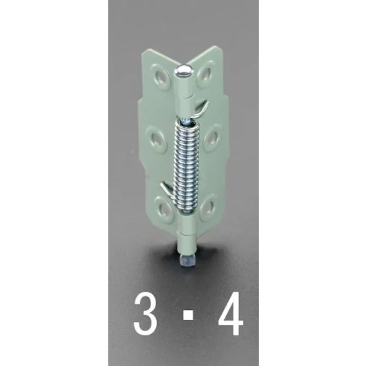 ESCO 75x 23mm 丁番(片開/スプリング入/スチール製) 家具用 4518340254800 EA951CU-4(CDC)【別送品】
