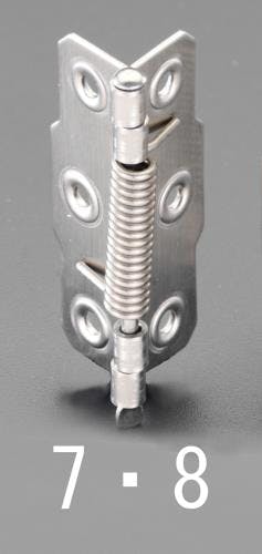 ESCO 65x 23mm 丁番(片開/スプリング入/ステンレス製) 家具用