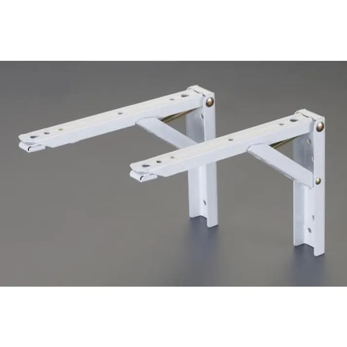 ESCO 198x135x31mm折畳み棚受け/ワンタッチ式(白/2個) 家具用 4548745985733 EA951EG-12(CDC)【別送品】