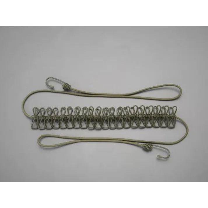 ESCO φ5mmx 2.0m 物干しロープ(クリップ付/OD色) 洗濯・キッチン用品 4548745268393 EA951FB-200(CDC)【別送品】