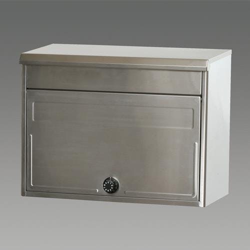 ESCO 420x220x325mm [ダイヤル錠付]ポスト(ステンレス製