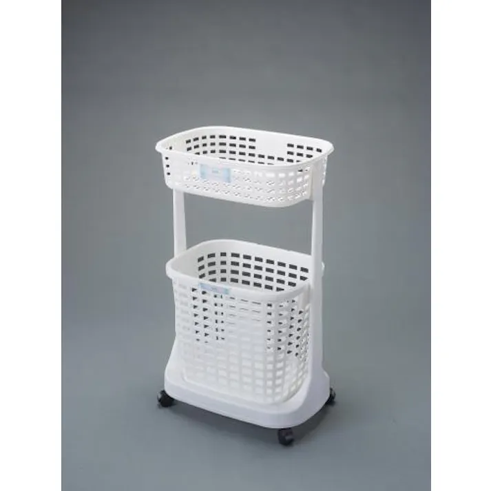 ランドリーバスケット(キャスター付) 485x340x800mm EA951FD-73 4550061386934【別送品】