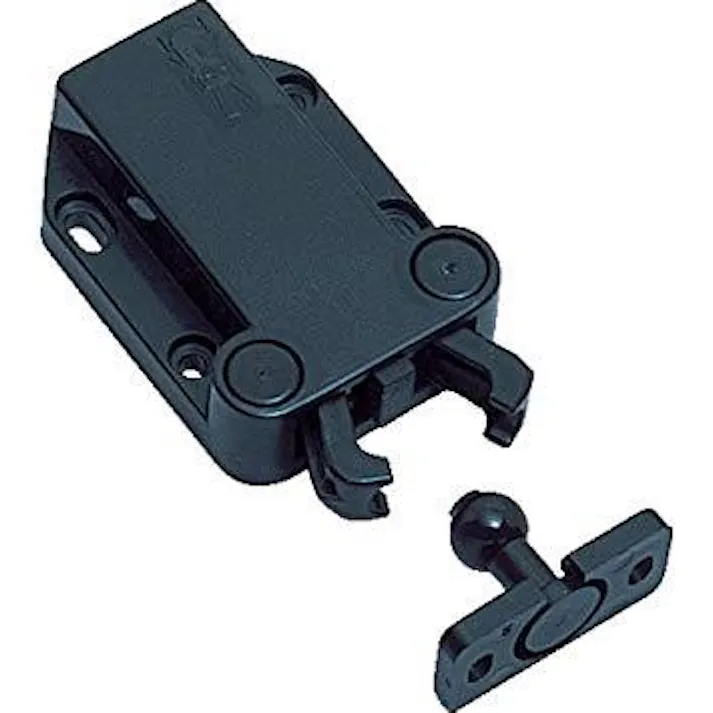 ESCO 40x57mm ロータリーキャッチ(黒) 家具用 4548745153231 EA951M-10(CDC)【別送品】