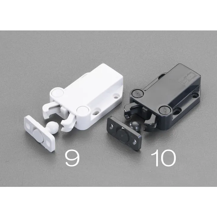 ESCO 40x57mm ロータリーキャッチ(白) 家具用 4548745152906 EA951M-9(CDC)【別送品】