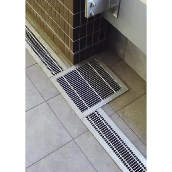 カネソウ グレーチング (U字溝/ノンスリップ細目) 240x997mm/2t車 EA951TB-43 4548745979121【別送品】