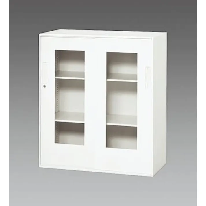 ダイシン工業 900x450x1030mm 収納庫(引き戸/アクリル戸) オフィス家具 4548745658323 EA954DJ-25(CDC)【別送品】