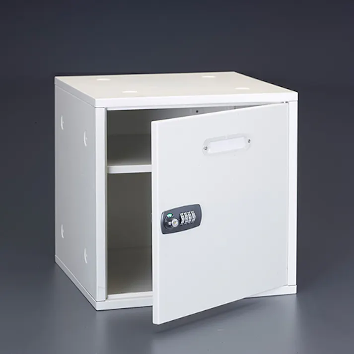 ESCO 350x350x350mm(3個) セキュリティキャビネット(連結式) オフィス家具 4550061600009 EA954DJ-83(CDC)【別送品】