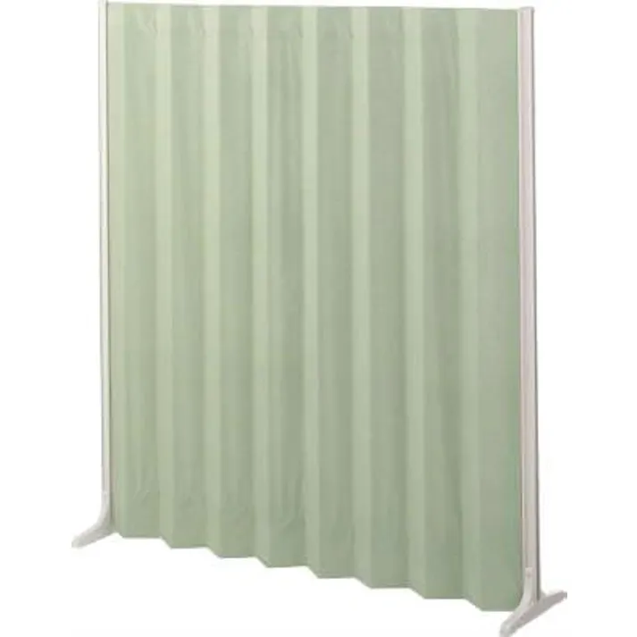 ライオン事務器(LION) 伸縮パーテーション(グリーン) 1500x340x1650mm EA954EA-291 4550061844304【別送品】