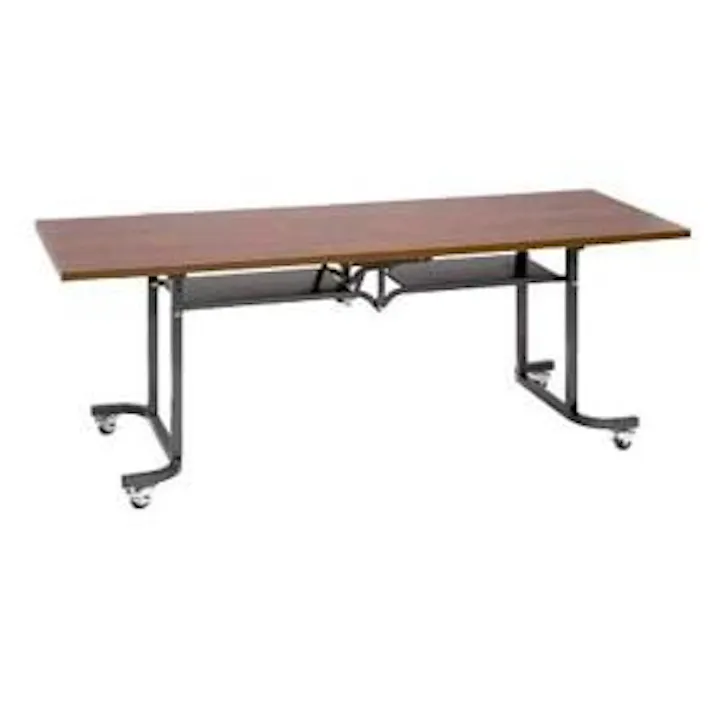 アイリスチトセ 1800x750x700mm テーブル(折畳式/ローズ) オフィス家具 4550061679715 EA954EE-172R(CDC)【別送品】