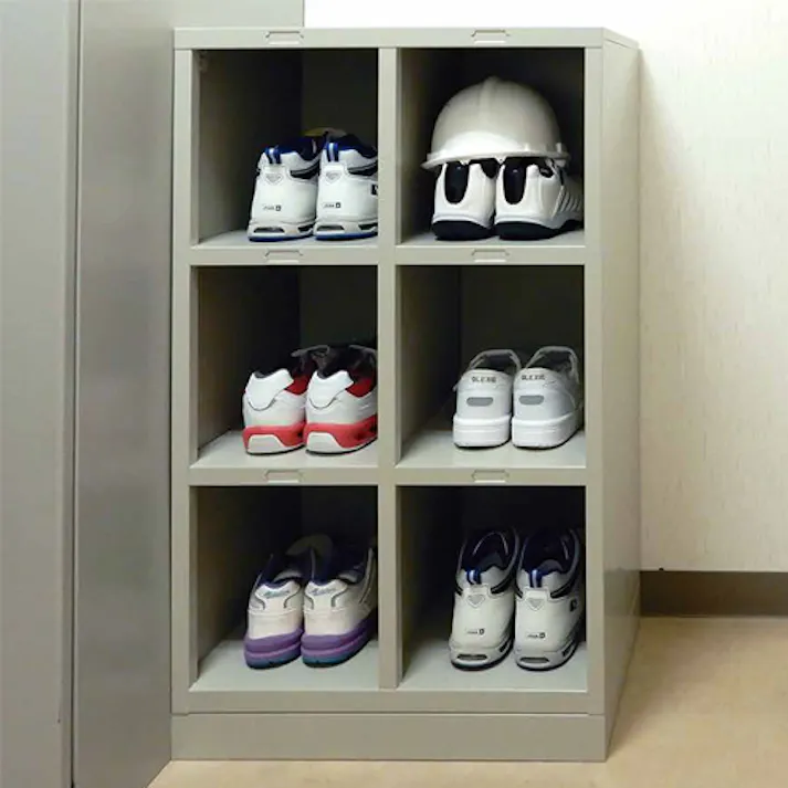 ESCOオリジナル 592x330x900mm/2列3段 シューズボックス オフィス家具 4550061589298 EA954EM-1(CDC)【別送品】