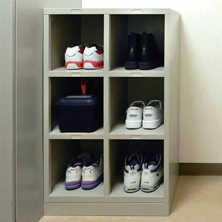 ESCOオリジナル 592x330x900mm/2列3段 シューズボックス オフィス家具 4550061589298 EA954EM-1(CDC)【別送品】