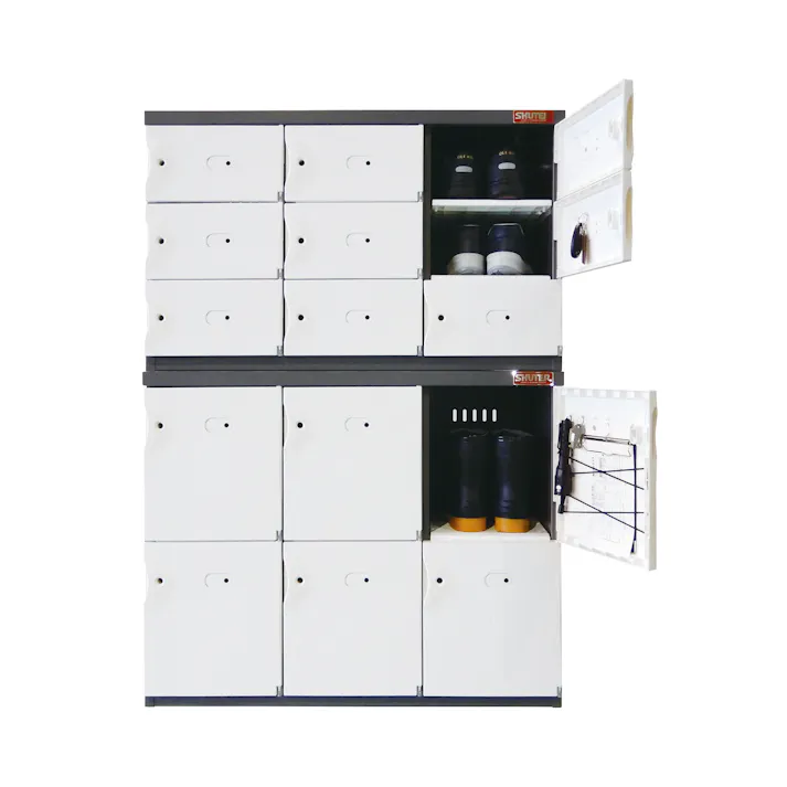 ESCO 890x352x 717mm シューズボックス オフィス家具 4550061388082 EA954ES-41(CDC)【別送品】