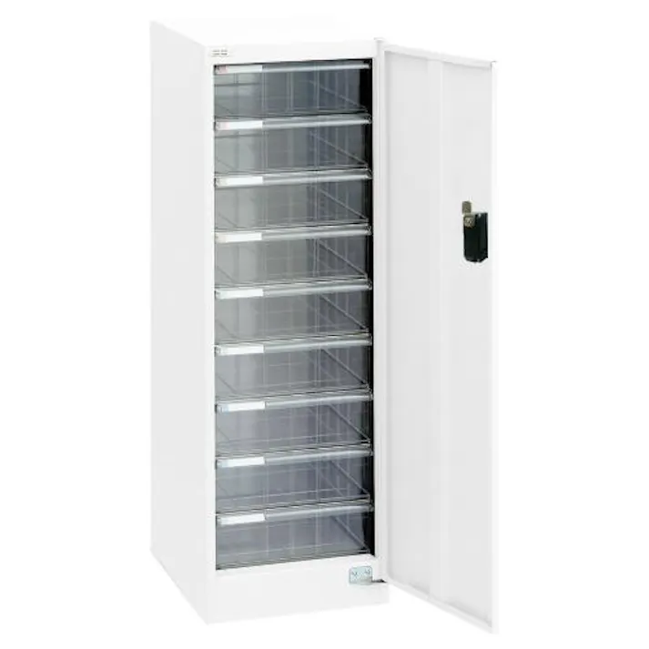 ナカバヤシ 277x370x880mm セキュリティ収納ケース(9段) オフィス家具 4550061388181 EA954FD-42(CDC)【別送品】