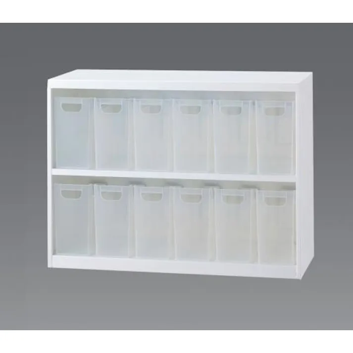 ナカバヤシ 収納庫(BOX付) 855x346x638mm/6列2段 EA954FD-72 4550061388242【別送品】
