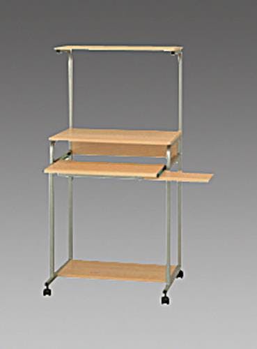 ナカバヤシ パソコンデスク 600x480x1220-1320mm EA954HC-22B 4548745545586【別送品】