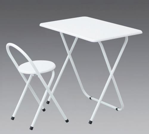 ナカバヤシ デスク(折畳式/チェアー付) 800x500x710mm EA954HC-39 4550061033104【別送品】