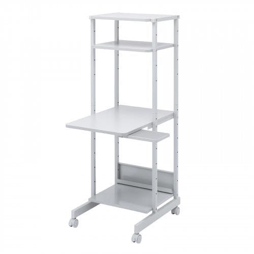 サンワサプライ パソコンデスク 500x700x1400mm EA954HC-411B 4550061932421【別送品】