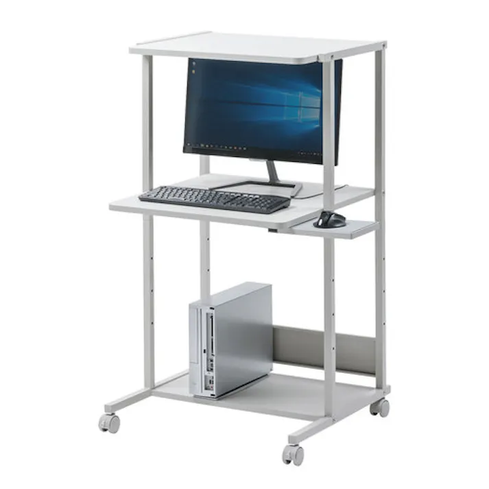 サンワサプライ パソコンデスク 650x610x1150mm EA954HC-416A 4550061896112【別送品】