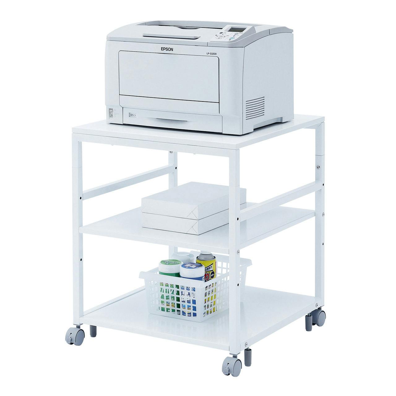 サンワサプライ 600x600x700mm プリンタースタンド オフィス家具