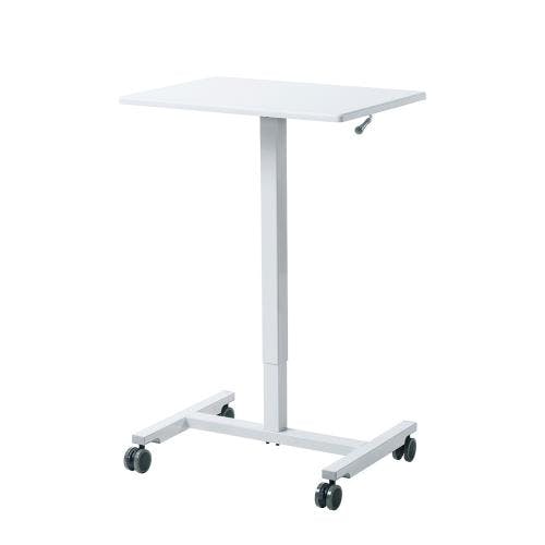 サンワサプライ 昇降デスク(ホワイト) 620x435x765-1105mm EA954HC-548 4550061852347【別送品】
