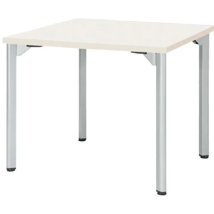 アイリスチトセ 900x 900x720mm ミーティングテーブル(ホワイト) オフィス家具 4550061388891 EA954HC-632(CDC)【別送品】