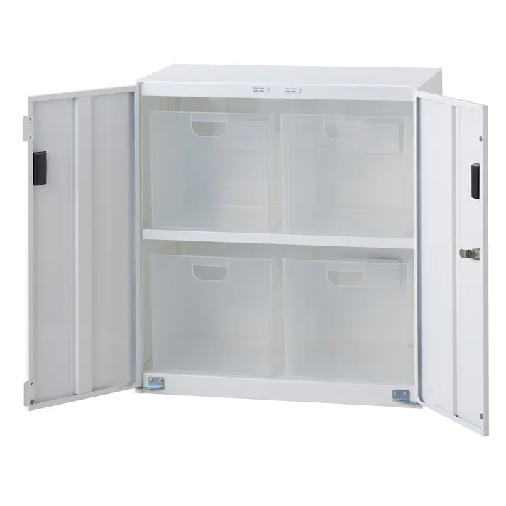 ナカバヤシ セキュリティ収納庫(BOX付) 585x360x638mm/2列2段 EA954HE-151 4550061389195【別送品】
