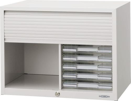 ライオン事務器(LION) セーフティボックス[卓上型](シャッター付) 550x373x410mm EA954JB-15 4550061844960【別送品】
