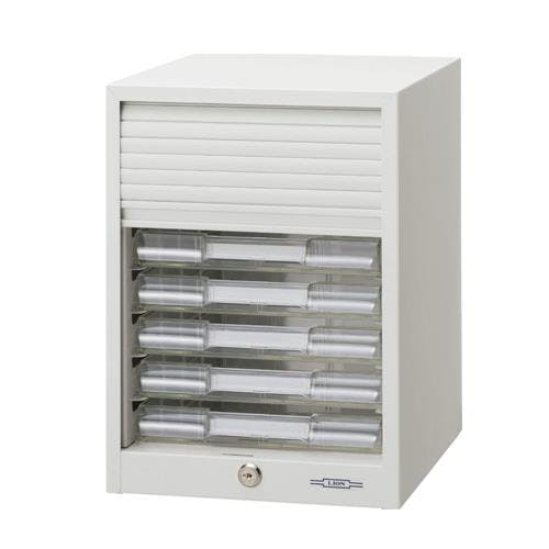 ライオン事務器(LION) レターケース(シャッター付) 277x373x370mm/7段 EA954JB-17 4550061389287【別送品】