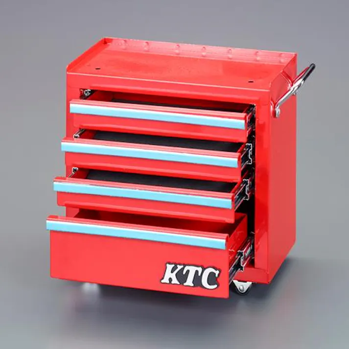 京都機械工具(KTC) 320x150x285mm/4段 ミニワゴン 車輌整備用ツールワゴン 4550061598726 EA956A-103(CDC)【別送品】