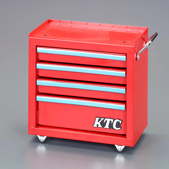 京都機械工具(KTC) 320x150x285mm/4段 ミニワゴン 車輌整備用ツールワゴン 4550061598726 EA956A-103(CDC)【別送品】