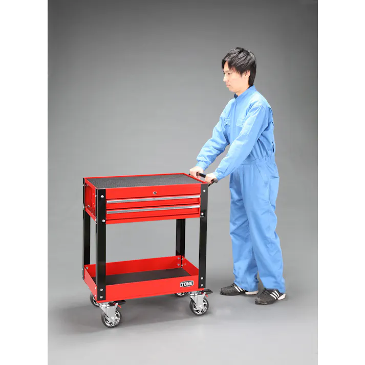 TONE 714x441x900mm ツールワゴン 車輌整備用ツールワゴン 4518340751088 EA956CB-6(CDC)【別送品】