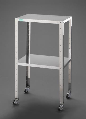 ワゴン(ステンレス製) 460x310x809mm/2段 EA956MV-11A 4550061283011【別送品】