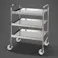 ESCO 660x450x900mm /3段 ワゴン(ステンレス製) オフィス家具 4548745462241 EA956MV-47(CDC)【別送品】