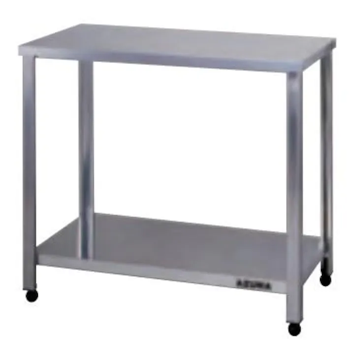 東製作所 900x600x800mm 作業台(二段/ステンレス製) オフィス家具 4550061729823 EA956NA-13(CDC)【別送品】