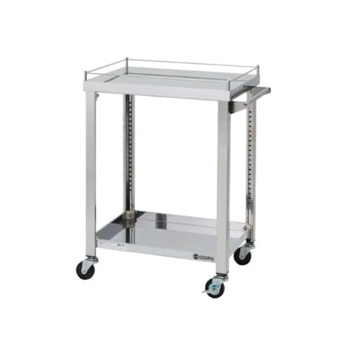 東製作所 600x450x800mm/100kg ワゴン(二段/ステンレス製) オフィス家具 4550061766118 EA956NA-61(CDC)【別送品】