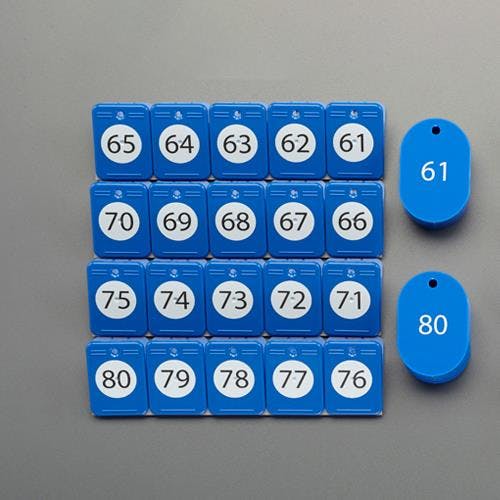 オープン工業 番号札(61~ 80) 鍵・錠 4550061927304 EA956V-184(CDC)【別送品】