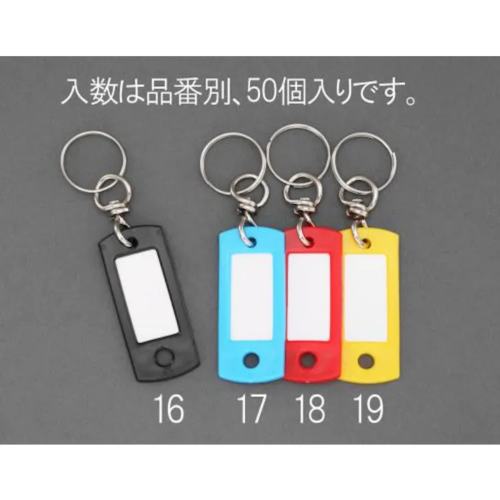 ESCO 22x53mm ネームタグ(レッド/50個) 鍵・錠 4548745797473 EA956VL-18(CDC)【別送品】