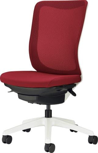 ライオン事務器(LION) ビジネスチェアー(チェリーレッド) EA956XA-117 4550061845035【別送品】