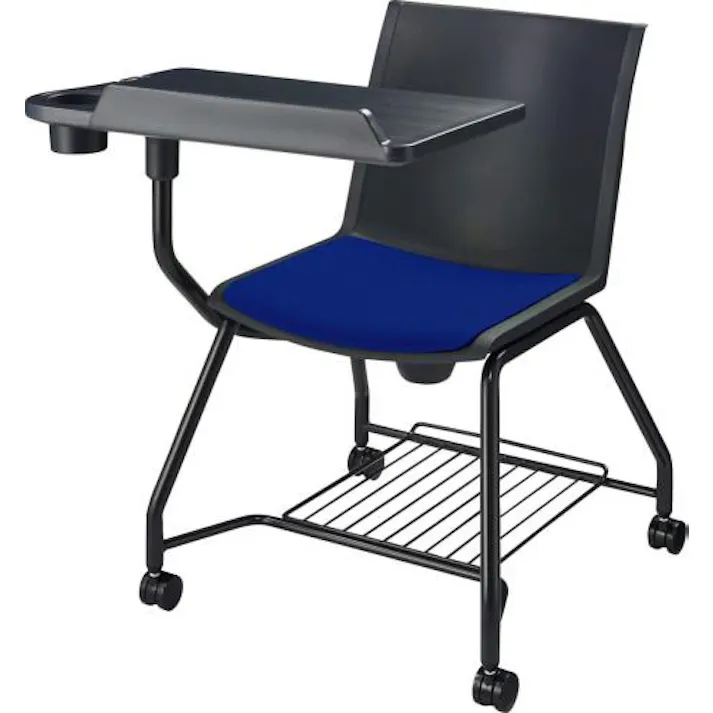 ライオン事務器(LION) ビジネスチェアー(メモ台付/ダークブルー) EA956XA-134 4550061683934【別送品】