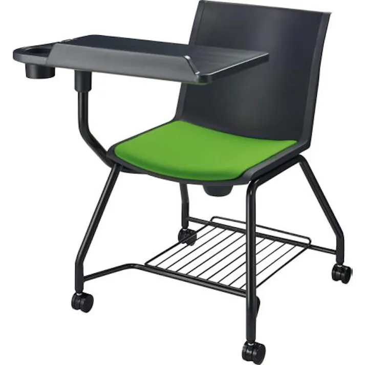 ライオン事務器(LION) ビジネスチェアー(メモ台付/グリーン) EA956XA-135 4550061683958【別送品】