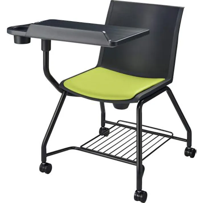 ライオン事務器(LION) ビジネスチェアー(メモ台付/グリーン) EA956XA-136 4550061683965【別送品】